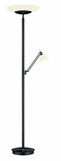 B-Leuchten LED-Stehleuchte 2flg schwarz