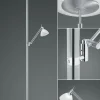 B-Leuchten LED-Stehleuchte 2flg silberfarben