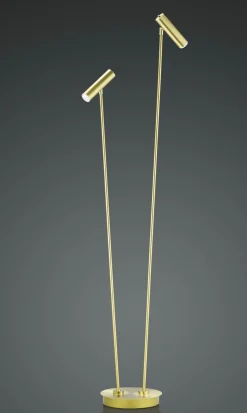 B-Leuchten LED-Stehleuchte 2flg gelb