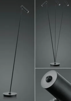 B-Leuchten LED-Stehleuchte 1flg schwarz