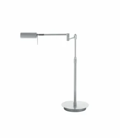 B-Leuchten LED-Tischleuchte 1flg silberfarben