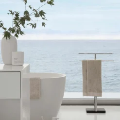 Blomus Handtuchständer silberfarben