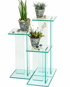 Blumensäule transparent