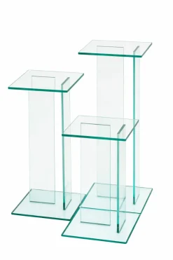 Blumensäule transparent