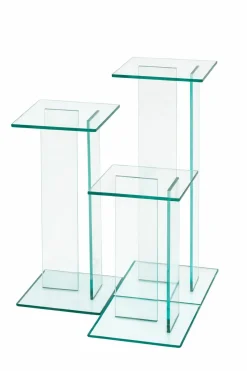 Blumensäule transparent
