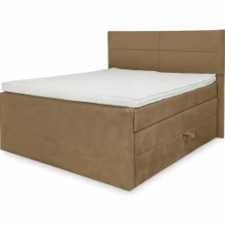 Boxspringbett beige