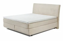 Boxspringbett beige