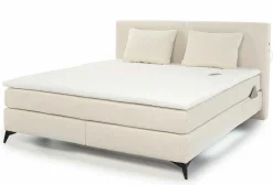 Boxspringbett beige