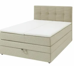 Boxspringbett beige