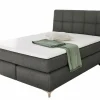 Boxspringbett grau