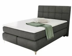Boxspringbett grau