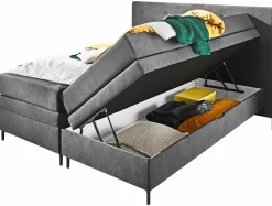 Boxspringbett grau