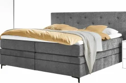 Boxspringbett grau