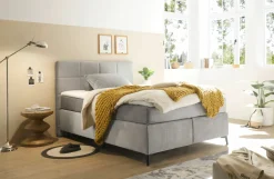 Boxspringbett grau