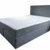 Boxspringbett grau