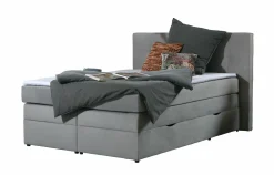 Boxspringbett grau