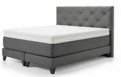 Boxspringbett grau