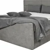 Boxspringbett grau