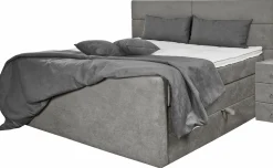 Boxspringbett grau