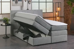 Boxspringbett grau