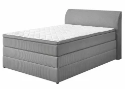 Boxspringbett silberfarben