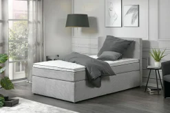 Boxspringbett silberfarben