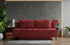 Boxspring-Querschläfer rot