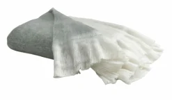 casa NOVA Acryl Fransendecke mehrfarbiggrau