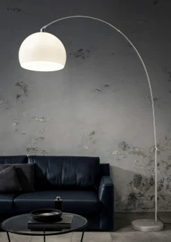 casa NOVA Bogen -Stehleuchte silberfarben