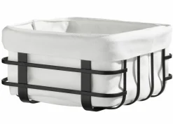 casa NOVA Brotkorb 19,5x19,5cm schwarzweiß