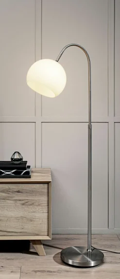 casa NOVA casa Nova Bogenstehleuchte silberfarben