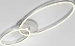 casa NOVA casa Nova LED-Deckenleuchte silberfarben