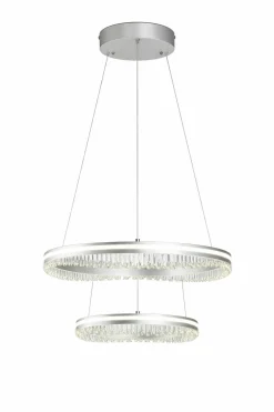 casa NOVA casa Nova LED-Pendelleuchte silberfarben