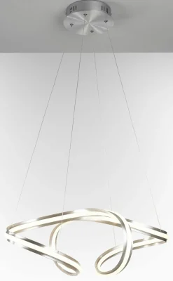 casa NOVA casa Nova LED-Pendelleuchte silberfarben