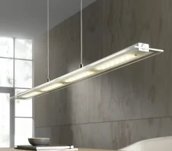 casa NOVA casa Nova LED-Pendelleuchte 4f silberfarben