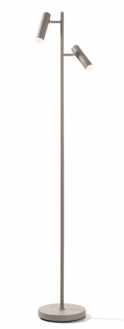 casa NOVA casa Nova LED-Stehleuchte 2flg beige