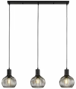 casa NOVA casa Nova Pendelleuchte 3flg schwarz