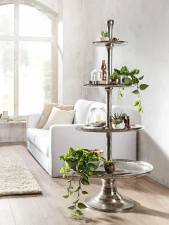 casa NOVA casaNOVA Etagere 130cm silberfarben
