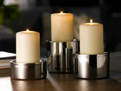 casa NOVA casaNOVA Kerzenhalter silberfarbengrau