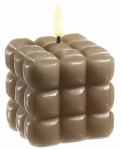 casa NOVA casaNOVA LED Kerze 9,5cm braun