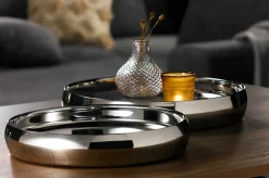 casa NOVA casaNOVA Tablett silberfarbengrau