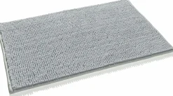 casa NOVA Chenille Badematte silberfarben