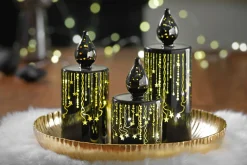 casa NOVA Deko-Kerze 14,5cm schwarz