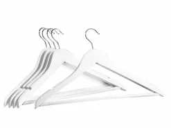 casa NOVA 5er Holzkleiderbügel weiß