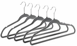 casa NOVA 5er Kleiderbügel grau