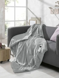 casa NOVA Heizdecke silberfarben