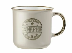 casa NOVA Kaffeebecher 460ml goldfarbenbeige