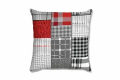 casa NOVA Kissenhülle rotgrau