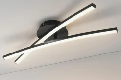 casa NOVA LED-Deckenleuchte schwarz