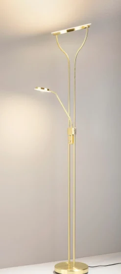 casa NOVA LED-Fluter 2flg goldfarben